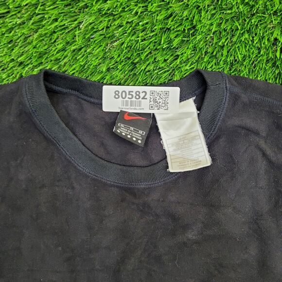 NIKE Alpha Fleece Sweatshirt XL 25x31 Baggy Faded Black - Picture 11 of 14